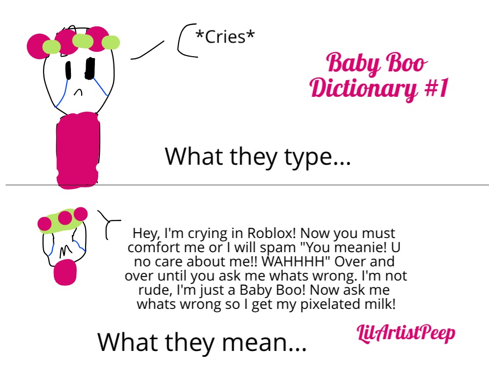 Baby Boo Dictionary 1 By Lilartistpeep On Deviantart