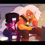 Jasper-Garnet fan art steven universe