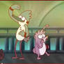 Mordecai y rigby estilo Mad xD