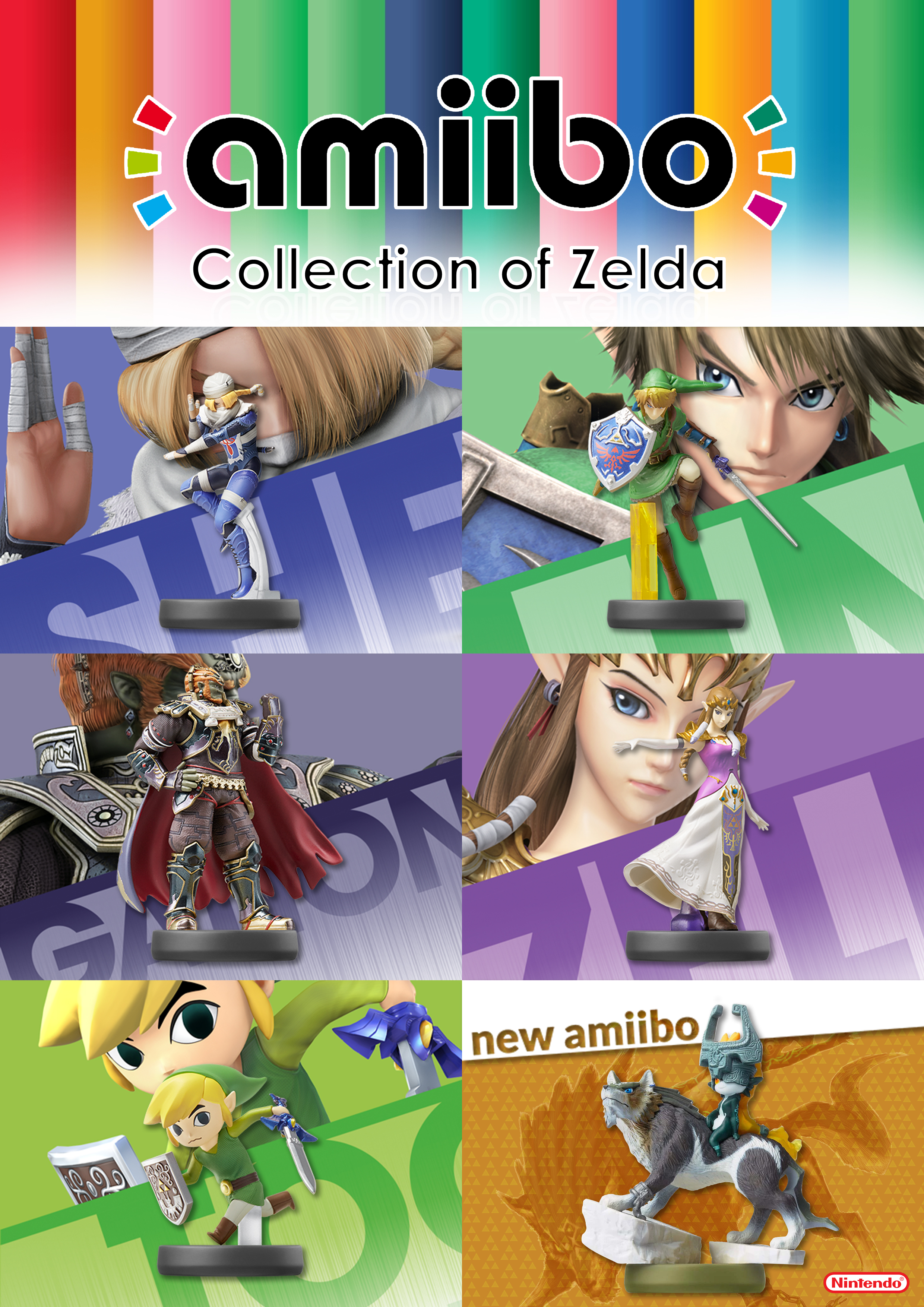 Advertising about Zelda's game amiibo