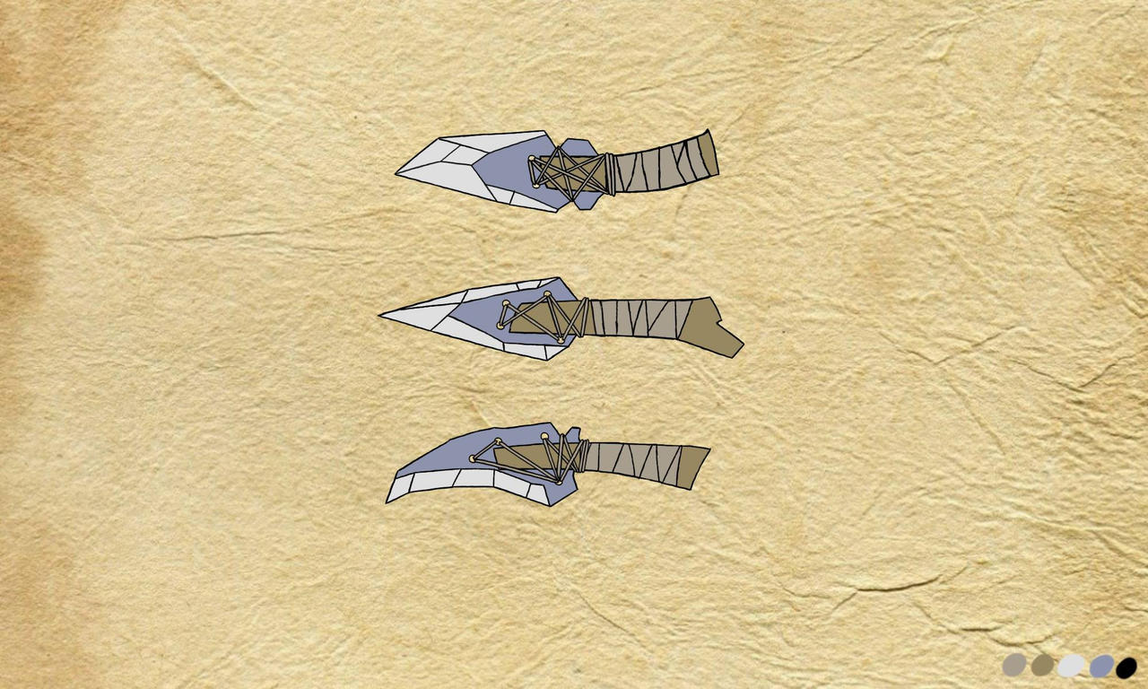Stone knives by LazyMadness on DeviantArt