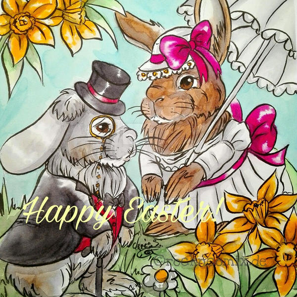 Mr. and Mrs. Rabbit by artstudio-rocknbird on DeviantArt