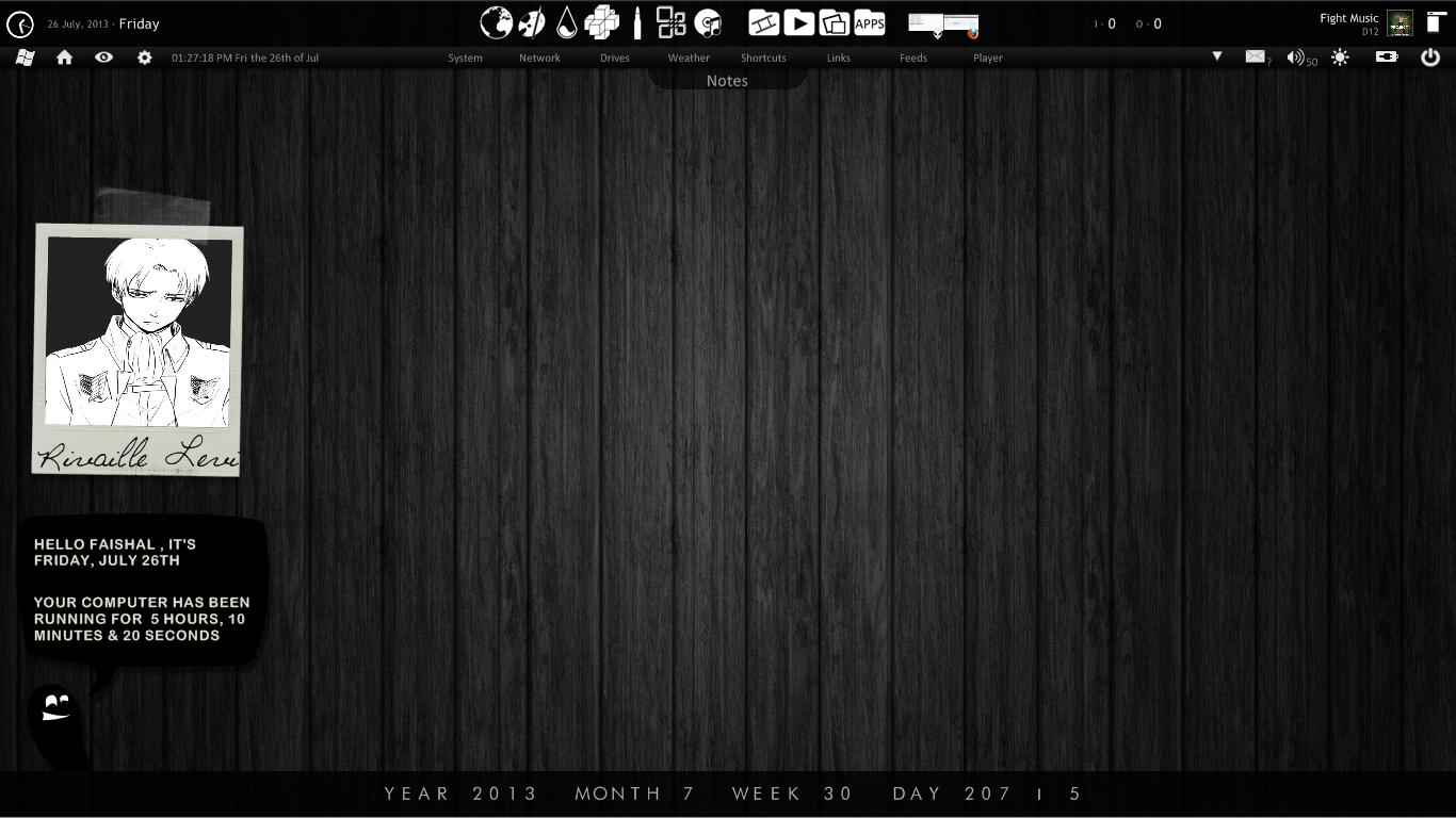 Black Desktop Rainmeter 26072013