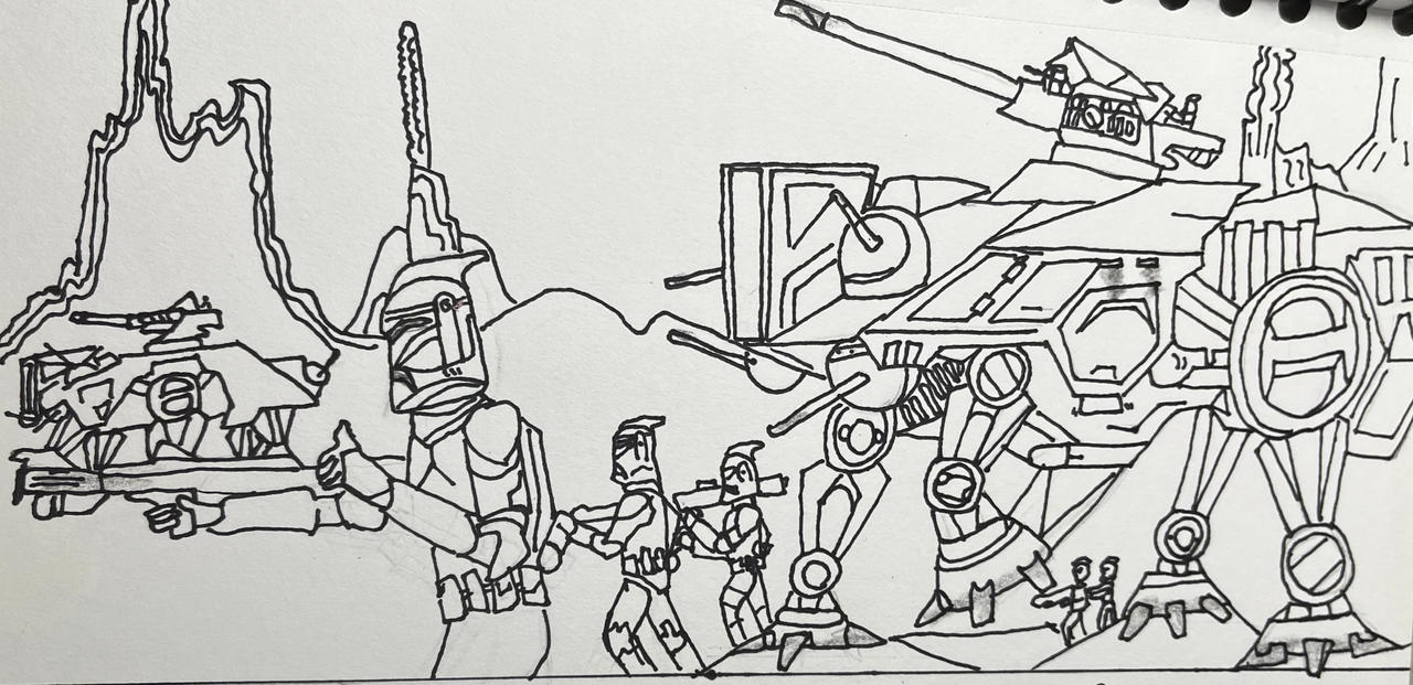 Battle of Geonosis by eds345567 on DeviantArt