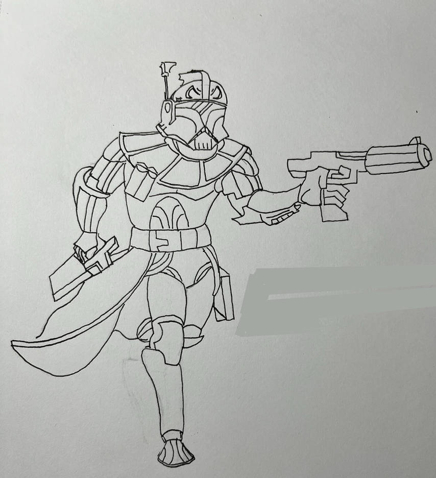 Cap Rex Scetch Phase 1 Captain Rex by eds345567 on DeviantArt