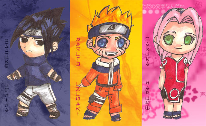Naruto Chibis by plushymcmuffin on DeviantArt