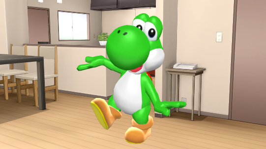 Yoshi Leg Yoshi Stands On One Leg by sandi130201 on DeviantArt
