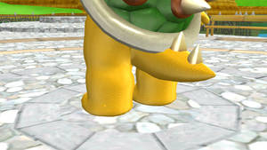 Bowser tail and feet