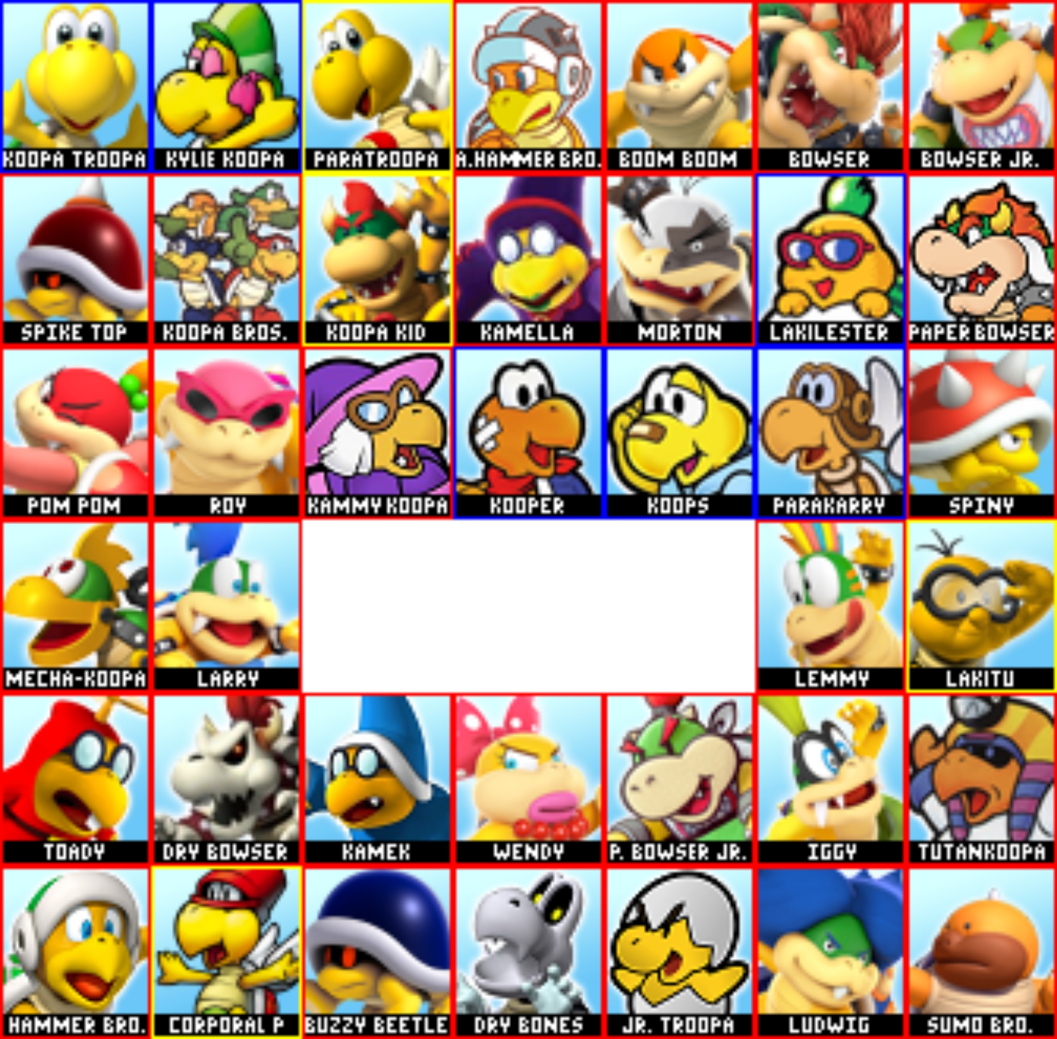 All Koopa Character Roster By Sandi130201 On DeviantArt all-koopa-character-roster-by-sandi130201-on-deviantart