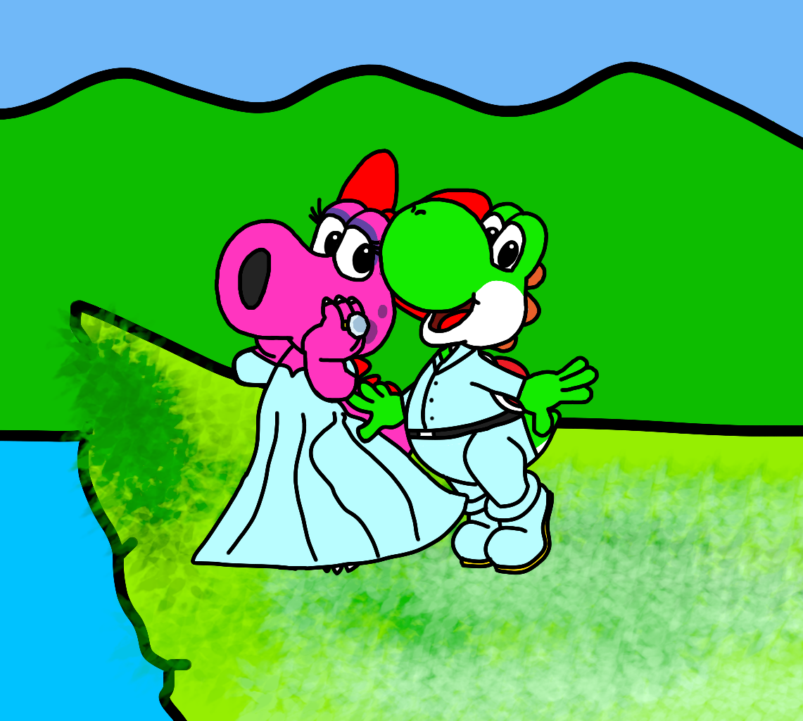 Yoshi X Birdo wedding clothes by sandi130201 on DeviantArt