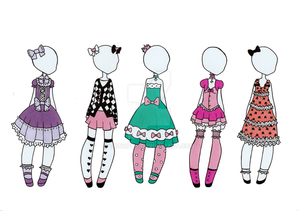 Outfit adopts (lowered price) by Tonophy on DeviantArt