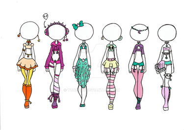 mixed outfit adopts (lowered price)