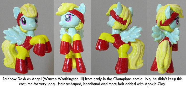 Kitbash: Rainbow Dash as Angel (Worthington)