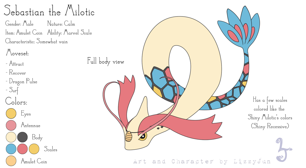 Sebass Pokemon Sebastian Reference Sheet by LizzyJun on DeviantArt