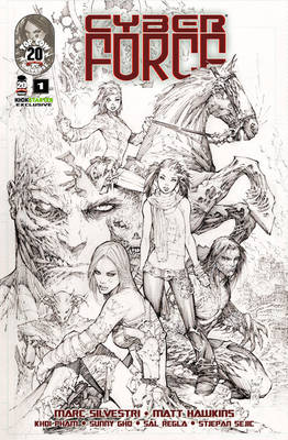 Cyber Force 1 black and white cover