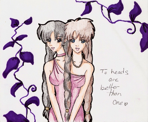 Two heads are better than one by aura87 on DeviantArt