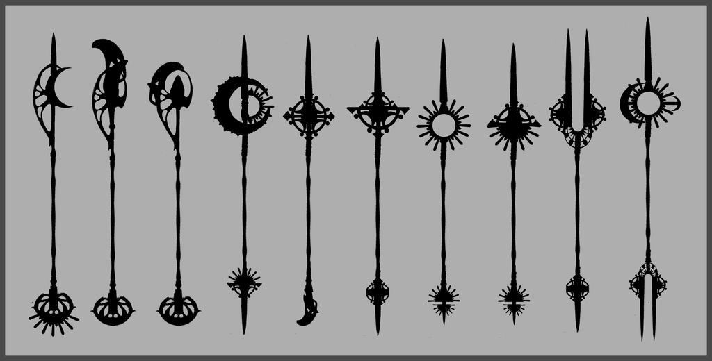 Spear Silhouettes