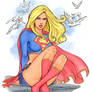 Supergirl Out on a Ledge