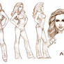 Allyssa Milano Model Sheet