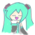 Hatsune Miku face 2 (free use)