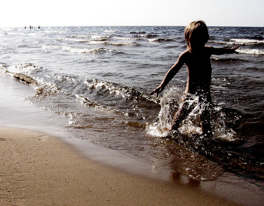 Running through water