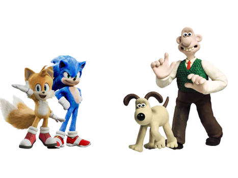 Sonic and tails meets Wallace and gromit