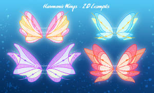 Harmonix Wings Examples 2D