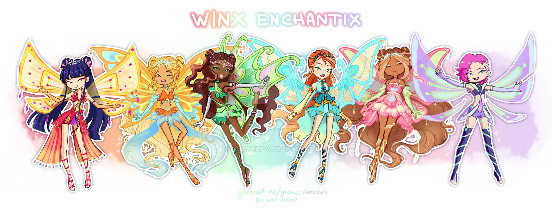 Winx Reboot Enchantix Chibi by gloryart-W on DeviantArt
