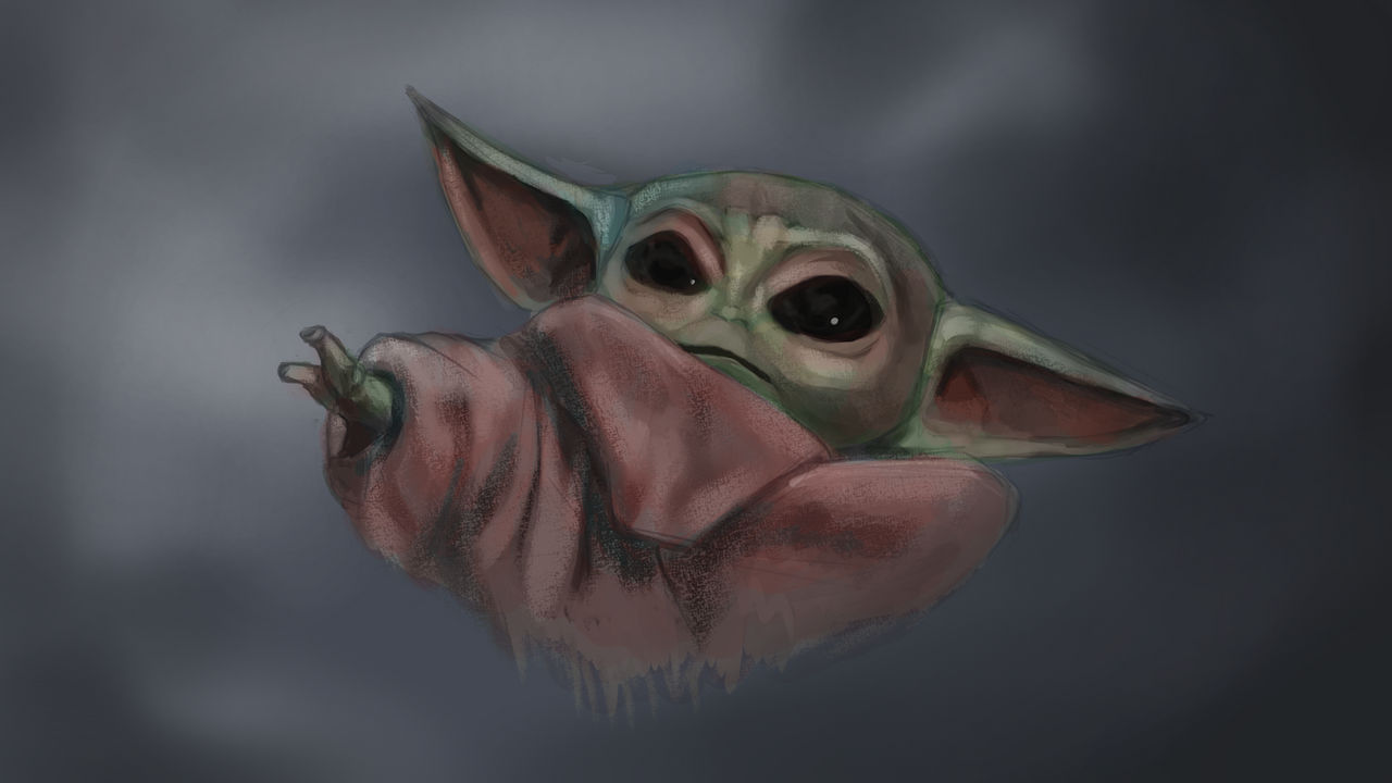 Grogu Painting by ThePlasmicArtist on DeviantArt