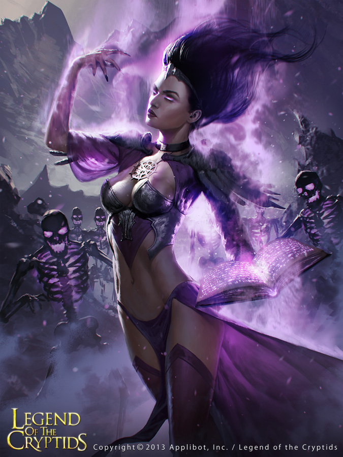 Witch Holding the Book of the Dead advanced