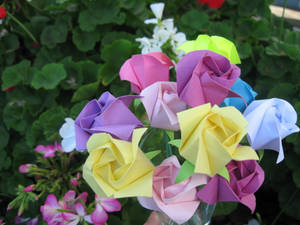 Origami Roses I