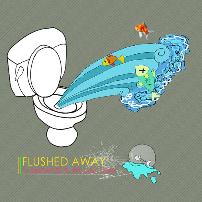 flush away