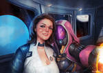 Miranda And Tali by clc1997