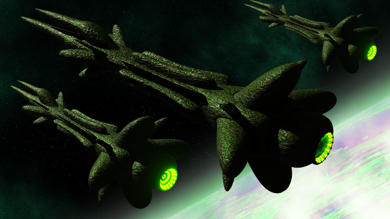 Alien Bio Ships. by byrner201 on DeviantArt