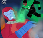 Green Lantern: Fall of the Mega-Manhunter! by Leck-Zilla