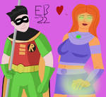 Teen Titans: Robin and Starfire by Leck-Zilla
