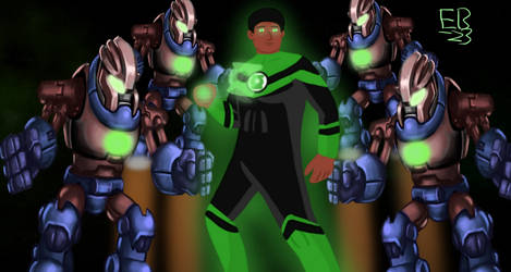 Green Lantern: No Manhunter Escapes the Lantern! by Leck-Zilla