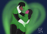 Green Lantern: John loves Katma! by Leck-Zilla