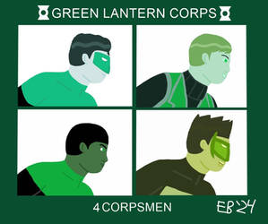 Green Lantern: 4 Corpsmen (Gorillaz cover parody)