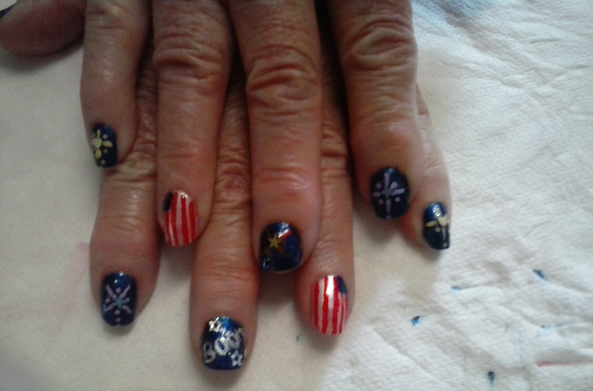 4th of July Nails