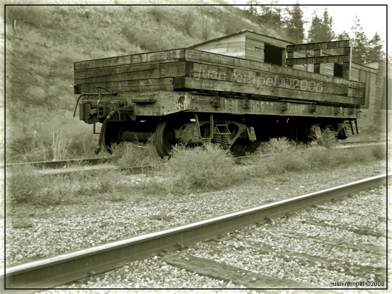 Rail Car Black'n White