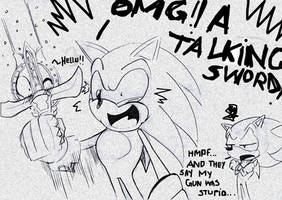 Sonic's freakin happy