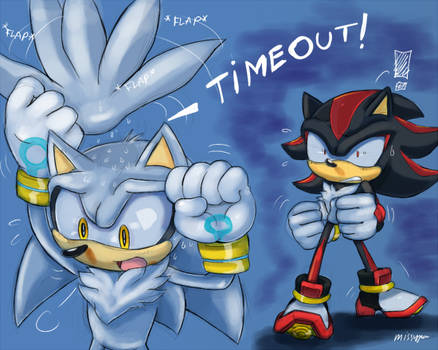Fan art fusion of sonic, shadow, and silver. Reminds me of chakra-X's  shadic : r/SonicTheHedgehog