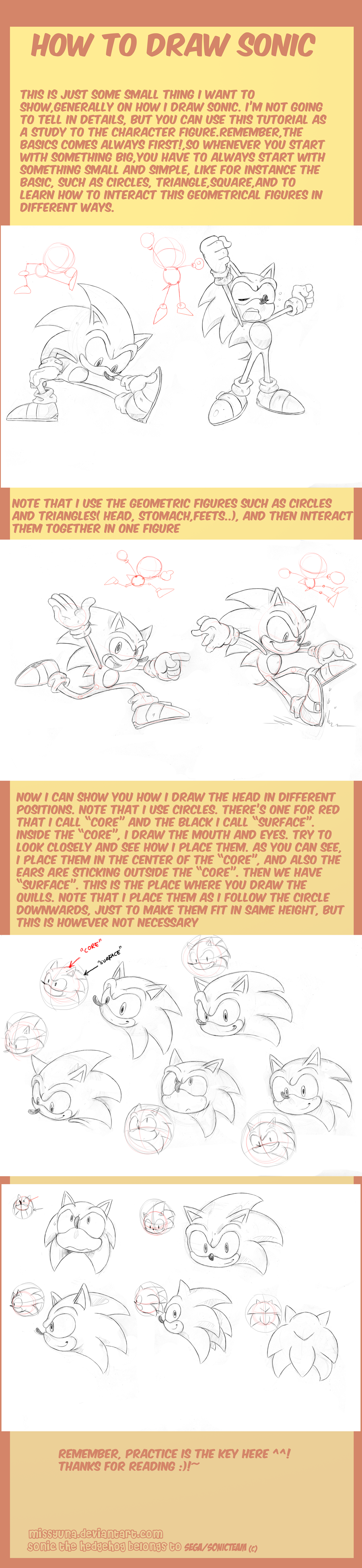 How to draw Sonic