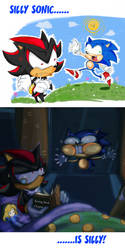 Silly Sonic... by missyuna