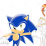 Sonic protects Elise