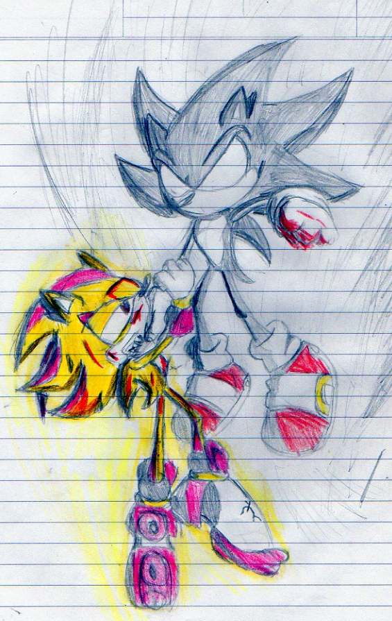 Dark Sonic Exe y Super Shadow by Sonicexedemonio on DeviantArt