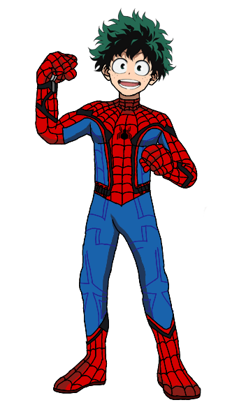 izuku midoriya spiderman:(render)without mask logo by MewtwoPBP on ...