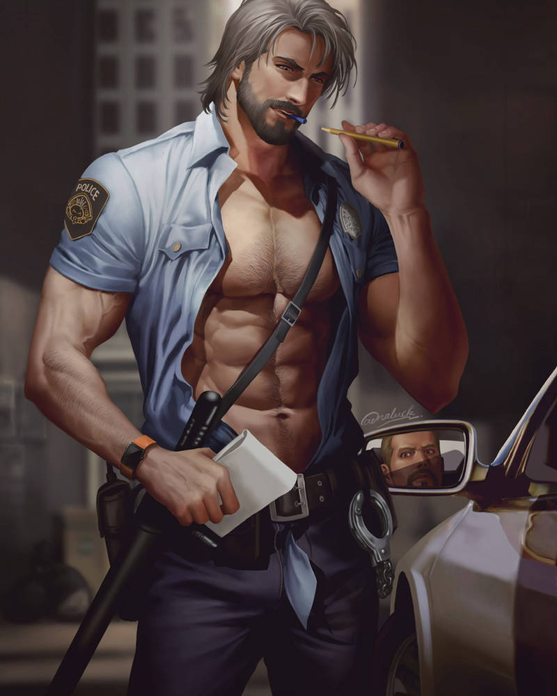 Buff Cops Deviantart A sexy cop by aenaluck on DeviantArt