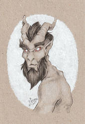 Little Satyr Card